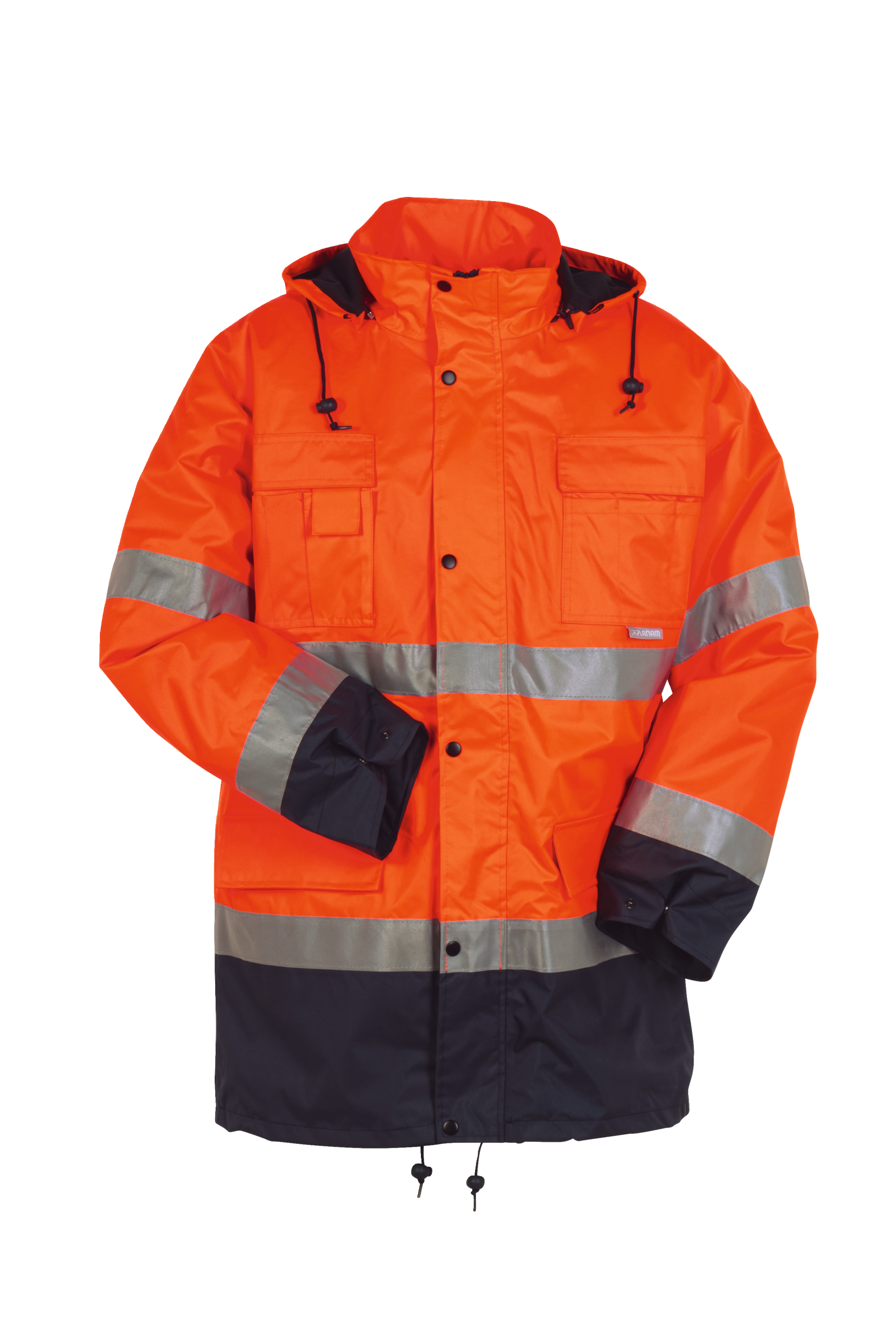 ESSAY SHOCKWAVE PARKA　Orange High visibility Parka 2-colour orange/navy